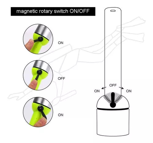 Linterna Sumergible Acuática Led Buceo Camping