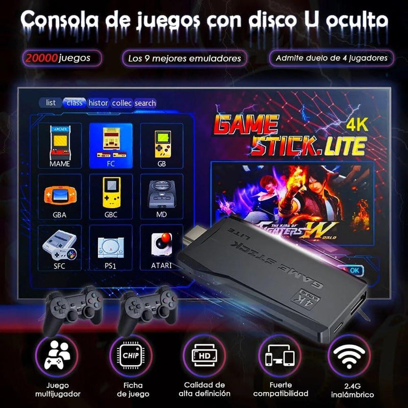 RetroMax 4K™ Consola Retro HDMI 4K 64GB