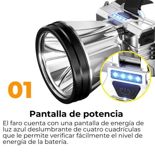 Linterna LED Frontal Super Brillante